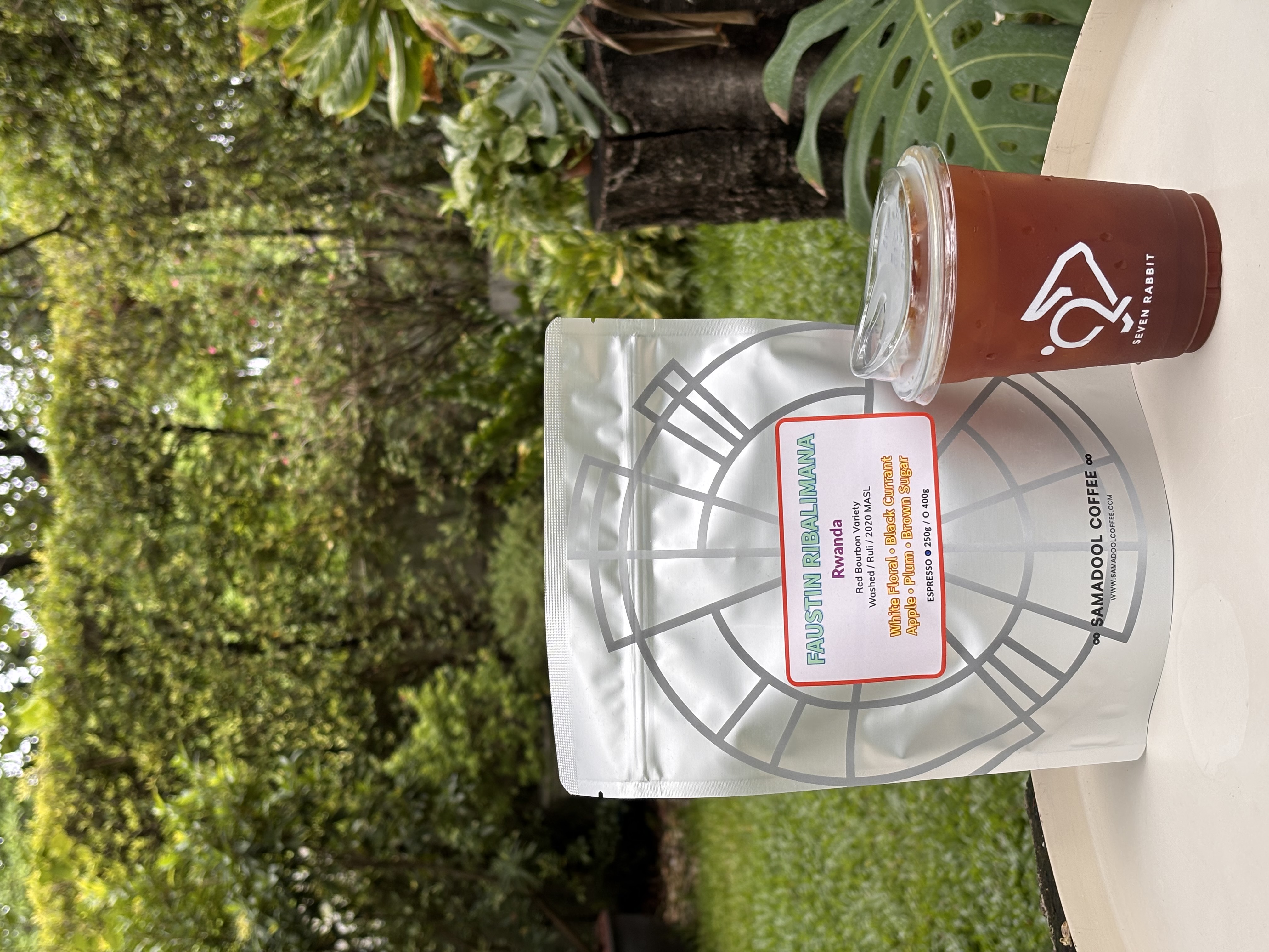 Samadool Rwanda single estate served as an Americano